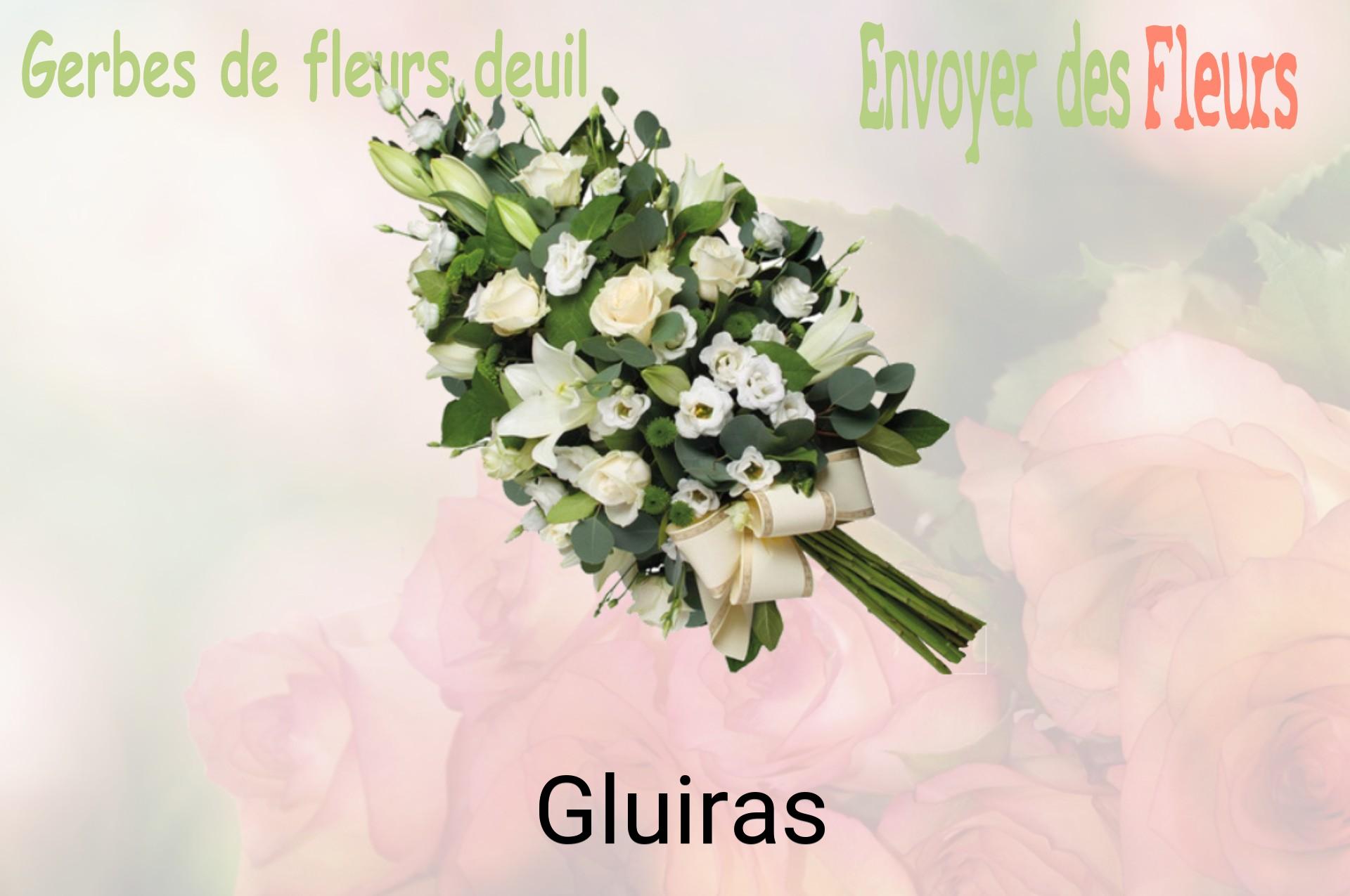 Gerbe de fleurs de deuil livrée à Gluiras